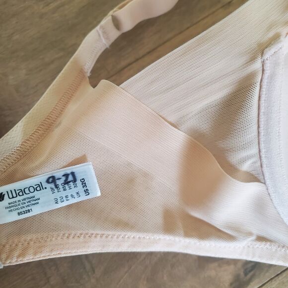 WACOAL ~32 G~ Ultimate Side Smoother Contour Bra~#853281~ Nude~ U/W - Picture 6 of 8